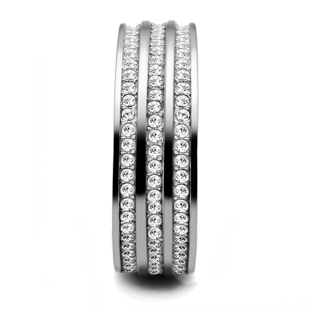 Wedding Rings for Women Engagement Cubic Zirconia Promise Ring Set for Her in Silver Tone with Top Grade Crystal Liguria - Jewelry Store by Erik Rayo