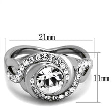 Load image into Gallery viewer, Wedding Rings for Women Engagement Cubic Zirconia Promise Ring Set for Her in Silver Tone with Top Grade Crystal Poder - Jewelry Store by Erik Rayo
