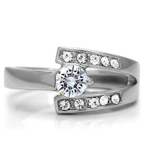 Wedding Rings for Women Engagement Cubic Zirconia Promise Ring Set for Her in Silver Tone Yangon - Jewelry Store by Erik Rayo