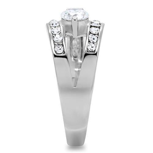 Wedding Rings for Women Engagement Cubic Zirconia Promise Ring Set for Her in Silver Tone Yangon - Jewelry Store by Erik Rayo