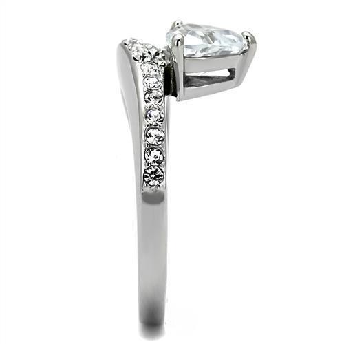 Wedding Rings for Women Engagement Cubic Zirconia Promise Ring Set for Her in Silver Tone Zibo - Jewelry Store by Erik Rayo