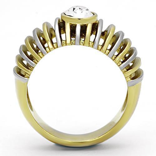 Wedding Rings for Women Engagement Cubic Zirconia Promise Ring Set for Her in Two-Tone TK1095 - Jewelry Store by Erik Rayo