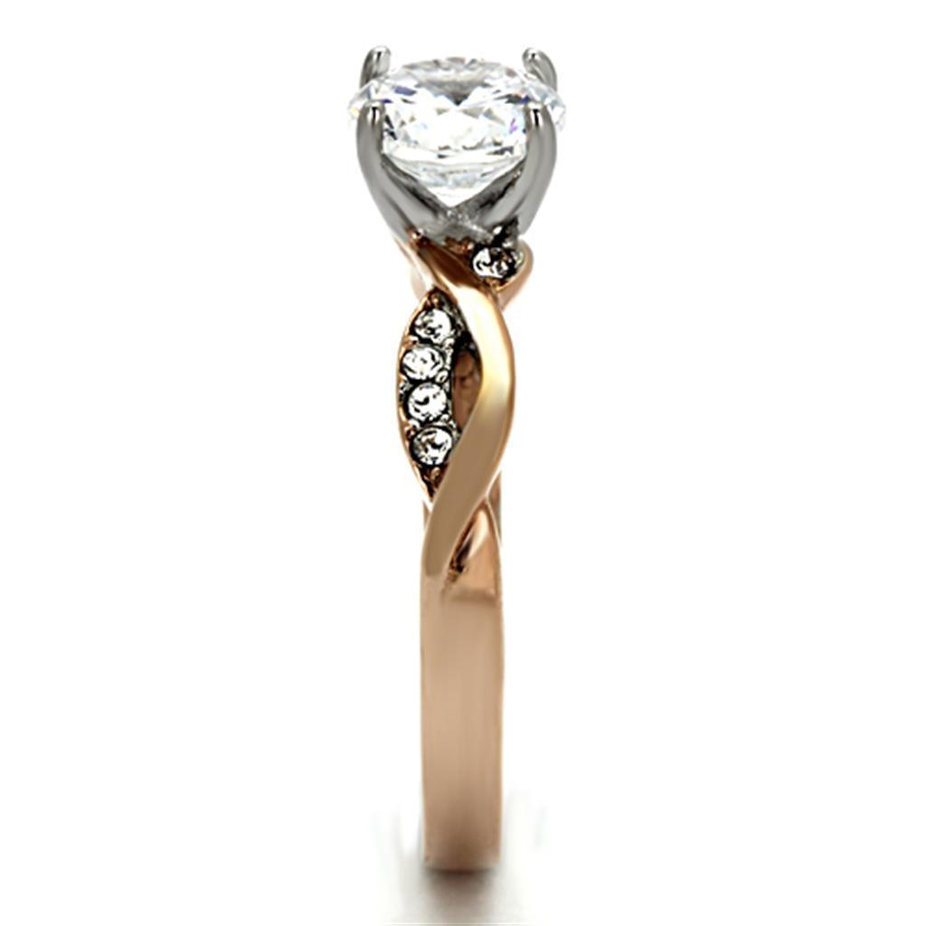 Wedding Rings for Women Engagement Cubic Zirconia Promise Ring Set for Her in Two Tone TK1163 - Jewelry Store by Erik Rayo