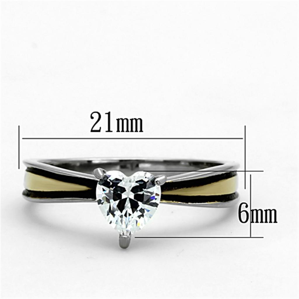 Wedding Rings for Women Engagement Cubic Zirconia Promise Ring Set for Her in Two-Tone TK1283 - Jewelry Store by Erik Rayo