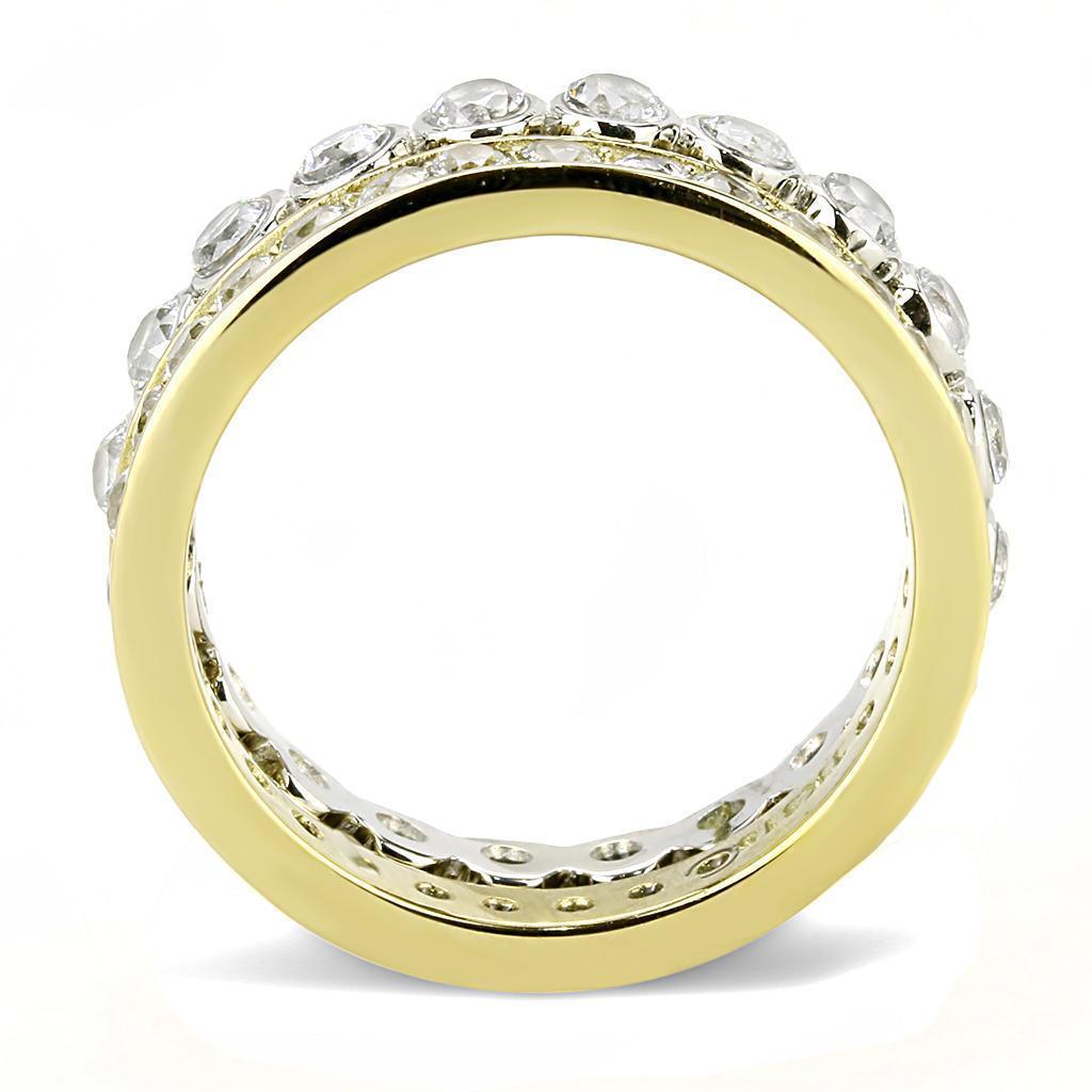 Wedding Rings for Women Engagement Cubic Zirconia Promise Ring Set for Her in Two-Tone TK3232 - Jewelry Store by Erik Rayo