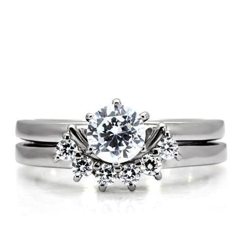 Wedding Rings for Women Engagement Cubic Zirconia Promise Ring Set for Her TK105 - Jewelry Store by Erik Rayo
