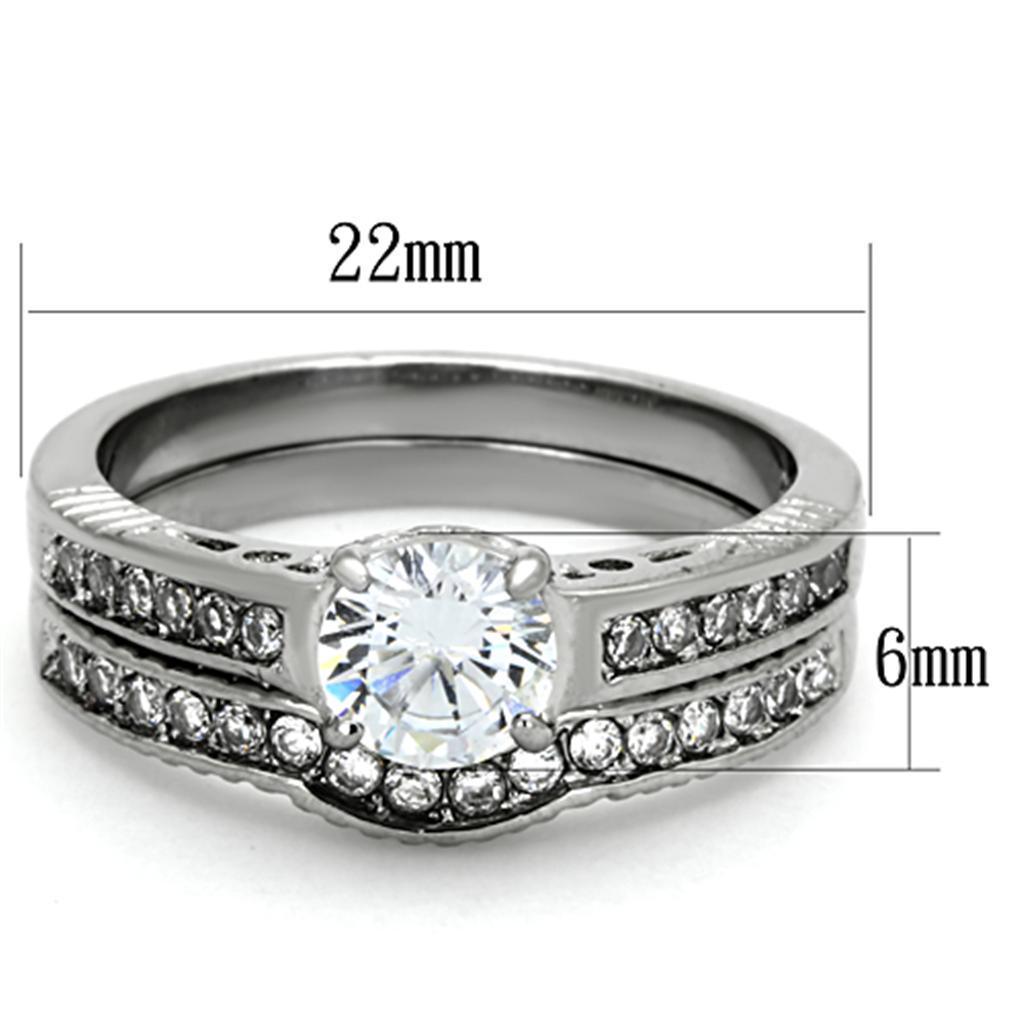 Wedding Rings for Women Engagement Cubic Zirconia Promise Ring Set for Her TK1231 - Jewelry Store by Erik Rayo