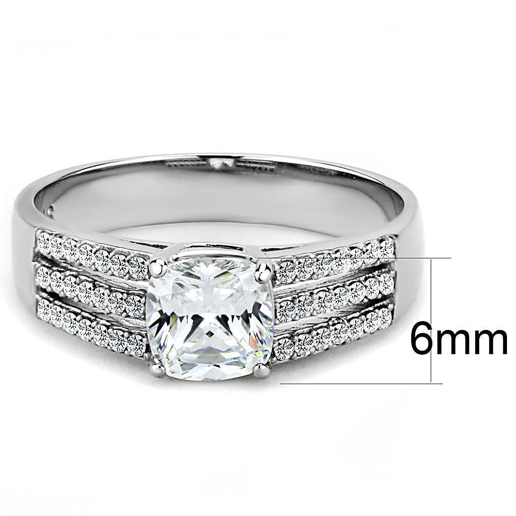 Wedding Rings for Women Engagement Cubic Zirconia Promise Ring Set for Her with Cubic in Clear DA020 - Jewelry Store by Erik Rayo
