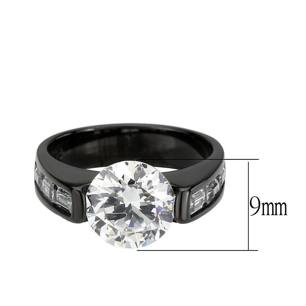 Wedding Rings for Women Engagement Cubic Zirconia Promise Ring Set for Her Stainless Steel Ring Estella - Jewelry Store by Erik Rayo