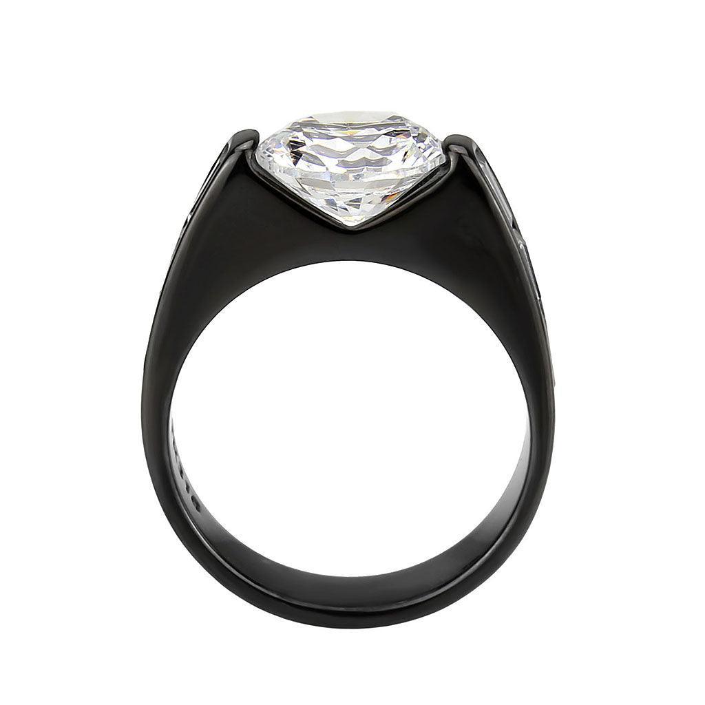 Wedding Rings for Women Engagement Cubic Zirconia Promise Ring Set for Her Stainless Steel Ring Estella - Jewelry Store by Erik Rayo
