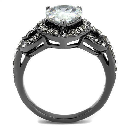 Wedding Rings for Women Engagement Cubic Zirconia Promise Ring Set for Her 316L Stainless Steel Ring Alice - Jewelry Store by Erik Rayo
