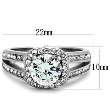 Load image into Gallery viewer, Women&#39;s Ring Wedding Large CZ Stainless Steel Ring with AAA Grade CZ in Clear - Jewelry Store by Erik Rayo
