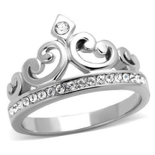 Load image into Gallery viewer, Women&#39;s Stainless Steel CZ Princess Crown Tiara Band Ring - Jewelry Store by Erik Rayo
