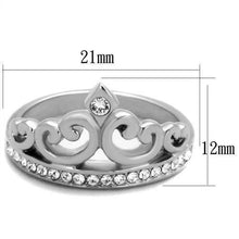 Load image into Gallery viewer, Women&#39;s Stainless Steel CZ Princess Crown Tiara Band Ring - Jewelry Store by Erik Rayo
