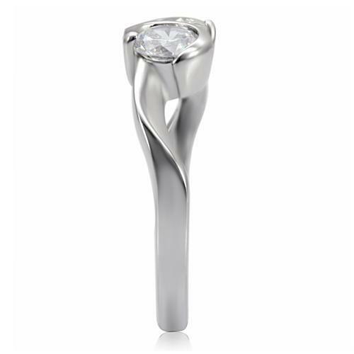 Women's Stainless Steel Dual Round Swirl Ring Anillo Para Mujer - Jewelry Store by Erik Rayo