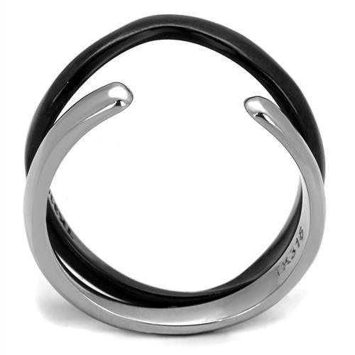 Womens Black Ring Anillo Para Mujer 316L Stainless Steel Ring with No Stone Avalon - Jewelry Store by Erik Rayo
