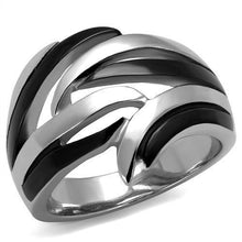 Load image into Gallery viewer, Womens Black Ring Anillo Para Mujer Stainless Steel Ring with No Stone Alake - Jewelry Store by Erik Rayo

