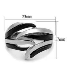 Load image into Gallery viewer, Womens Black Ring Anillo Para Mujer Stainless Steel Ring with No Stone Alake - Jewelry Store by Erik Rayo
