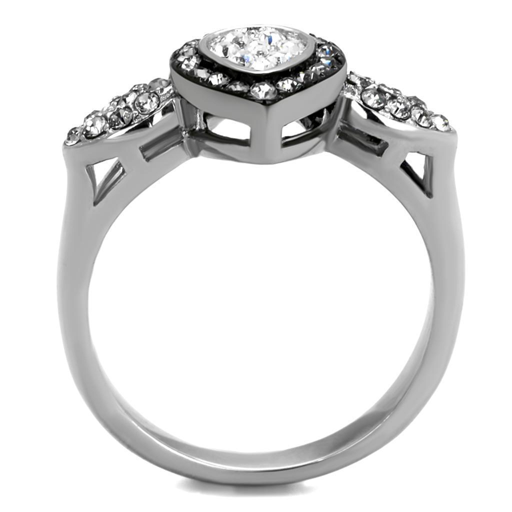 Black Rings for Women Anillo Para Mujer Stainless Steel Ring with Top Grade Crystal in Black Diamond Judith - Jewelry Store by Erik Rayo
