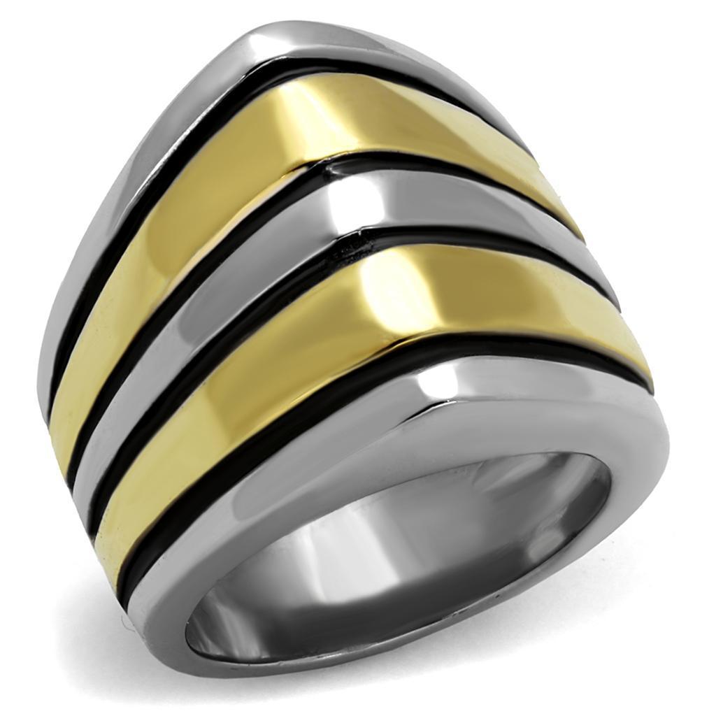 Womens Black Ring Anillo Para Mujer 316L Stainless Steel Ring with Epoxy in Jet Madeline - Jewelry Store by Erik Rayo