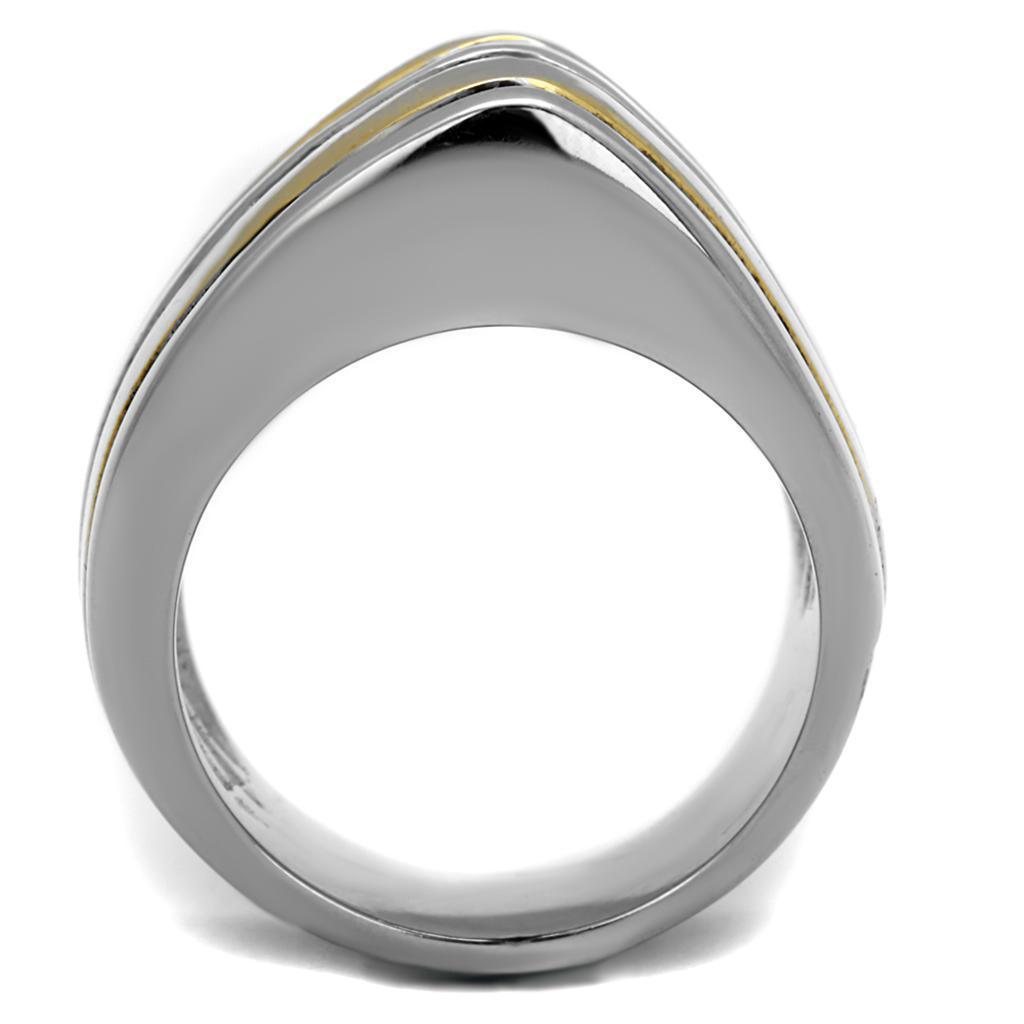 Womens Black Ring Anillo Para Mujer 316L Stainless Steel Ring with Epoxy in Jet Madeline - Jewelry Store by Erik Rayo