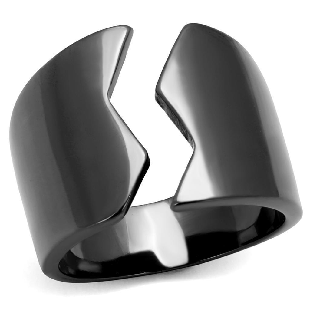 Womens Black Ring Anillo Para Mujer 316L Stainless Steel Ring with No Stone Daniella - Jewelry Store by Erik Rayo