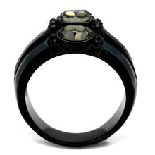 Load image into Gallery viewer, Womens Black Ring Anillo Para Mujer y Ninos Unisex Kids 316L Stainless Steel Ring with Top Grade Crystal in Black Diamond Claudia - Jewelry Store by Erik Rayo
