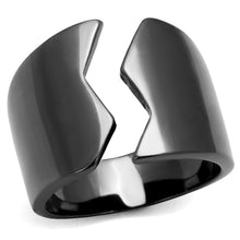 Load image into Gallery viewer, Womens Black Ring Anillo Para Mujer Stainless Steel Ring with No Stone Daniella - Jewelry Store by Erik Rayo
