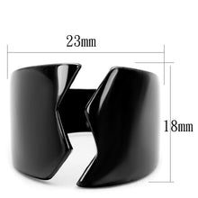 Load image into Gallery viewer, Womens Black Ring Anillo Para Mujer Stainless Steel Ring with No Stone Daniella - Jewelry Store by Erik Rayo
