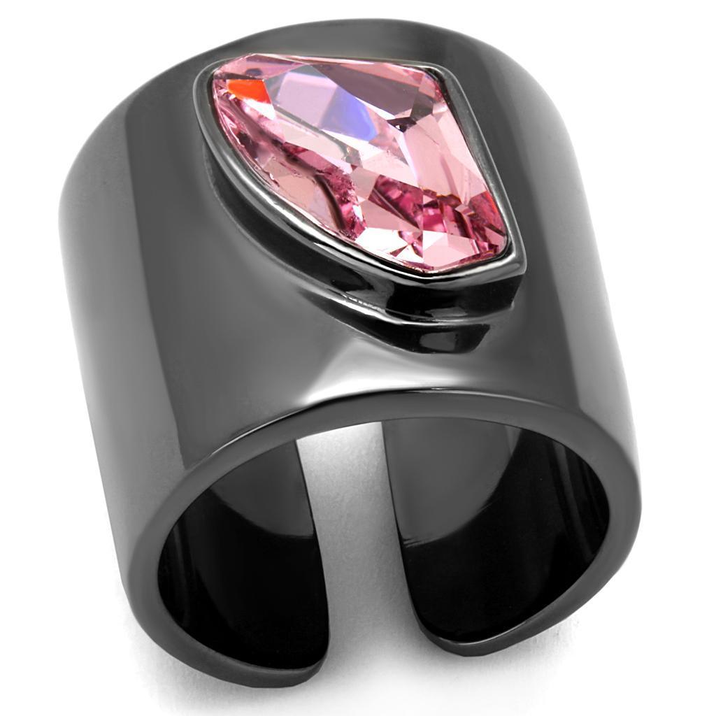 Rings for Women Rose Pink Anillo de Mujer Stainless Steel Ring with Top Grade Crystal in Light Rose Constantine - Jewelry Store by Erik Rayo