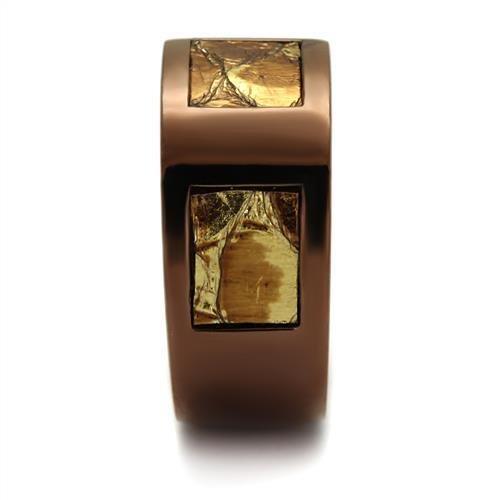 Womens Coffee Brown Ring Anillo Cafe Para Mujer 316L Stainless Steel with No Stone Sorreto - Jewelry Store by Erik Rayo