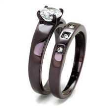 Load image into Gallery viewer, Coffee Brown Rings for Women Anillo Cafe Para Mujer Stainless Steel with AAA Grade CZ in Clear Crotone - Jewelry Store by Erik Rayo
