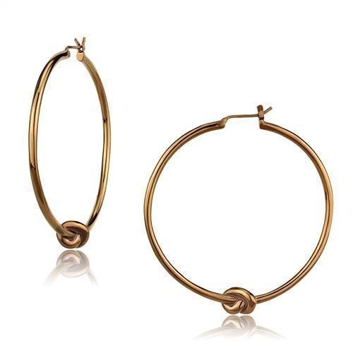 Womens Earrings Coffee Light Stainless Steel with No Stone - Jewelry Store by Erik Rayo