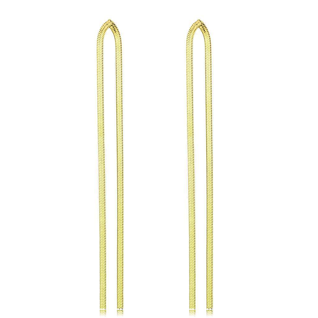 Womens Earrings Gold Stainless Steel with No Stone - Jewelry Store by Erik Rayo