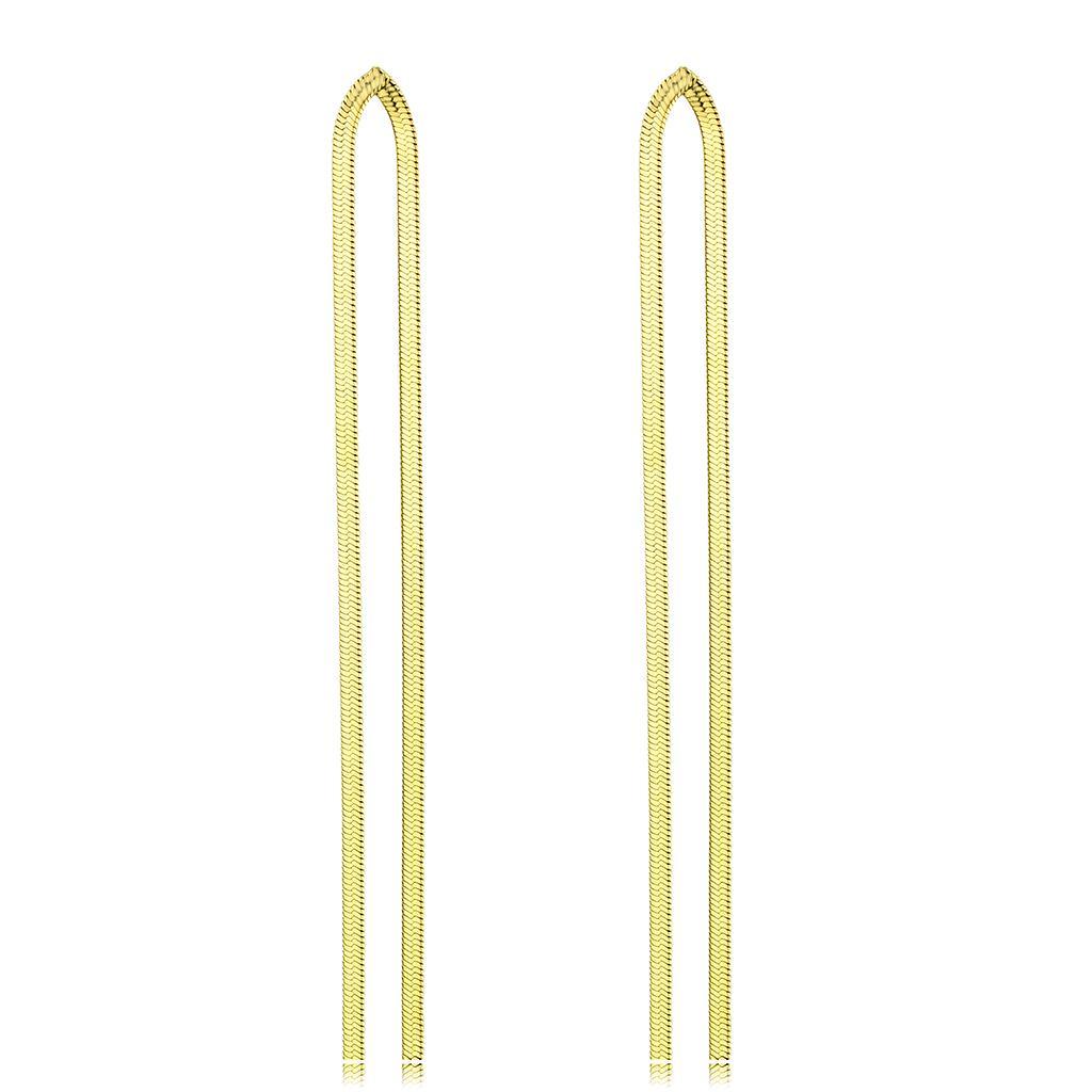 Womens Earrings Gold Stainless Steel with No Stone - Jewelry Store by Erik Rayo