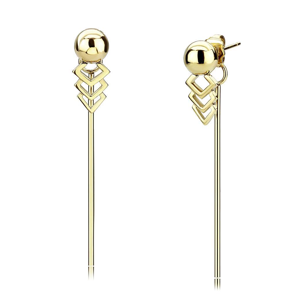 Womens Earrings Gold Stainless Steel with No Stone - Jewelry Store by Erik Rayo