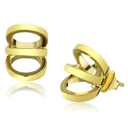 Womens Earrings Gold Stainless Steel with No Stone - Jewelry Store by Erik Rayo