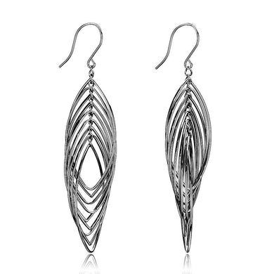 Womens Earrings High Polished Silver (No Plating) Stainless Steel with No Stone - Jewelry Store by Erik Rayo