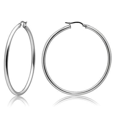 Womens Earrings High Polished Silver (No Plating) Stainless Steel with No Stone - Jewelry Store by Erik Rayo