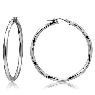 Womens Earrings High Polished Silver (No Plating) Stainless Steel with No Stone - Jewelry Store by Erik Rayo