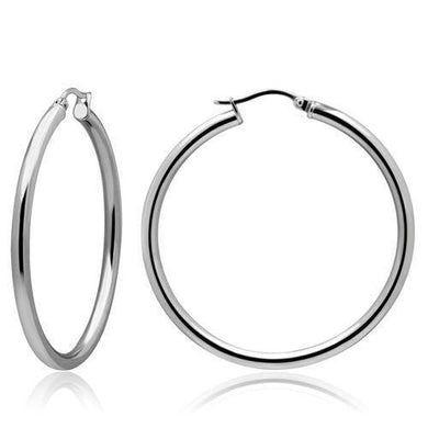 Womens Earrings High Polished Silver (No Plating) Stainless Steel with No Stone - Jewelry Store by Erik Rayo