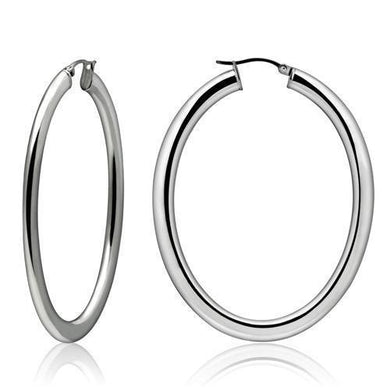 Womens Earrings High Polished Silver (No Plating) Stainless Steel with No Stone - Jewelry Store by Erik Rayo