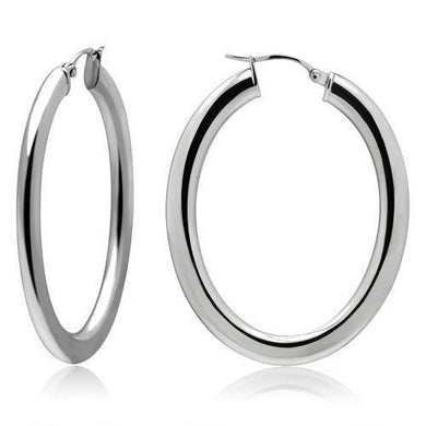 Womens Earrings High Polished Silver (No Plating) Stainless Steel with No Stone - Jewelry Store by Erik Rayo