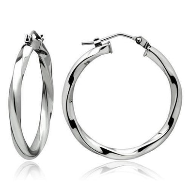 Womens Earrings High Polished Silver (No Plating) Stainless Steel with No Stone - Jewelry Store by Erik Rayo