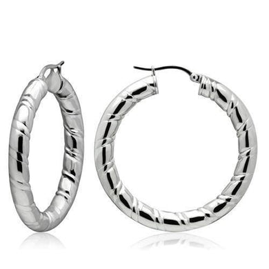 Womens Earrings High Polished Silver (No Plating) Stainless Steel with No Stone - Jewelry Store by Erik Rayo