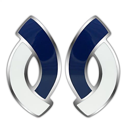 Womens Earrings High Polished Silver (No Plating) Stainless Steel with No Stone - Jewelry Store by Erik Rayo