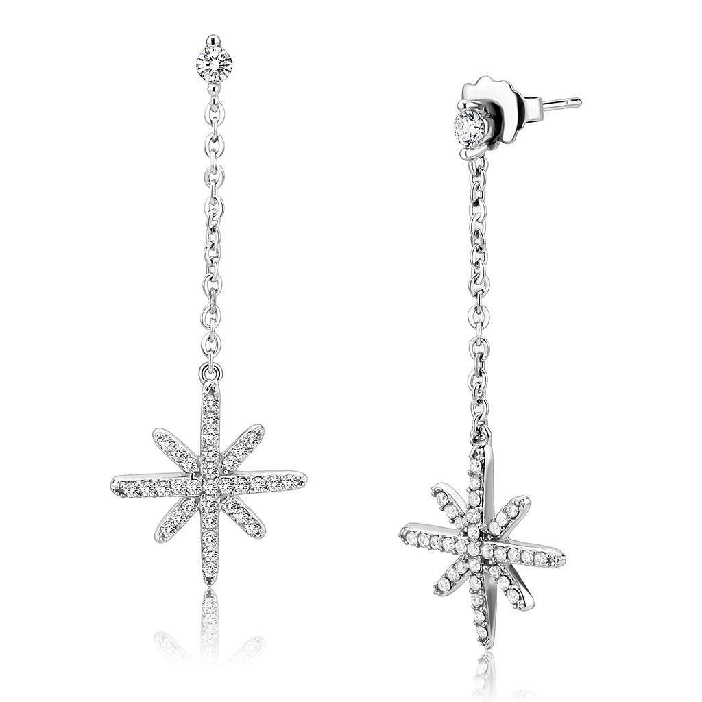 Womens Earrings No Plating Stainless Steel with AAA Grade CZ - Jewelry Store by Erik Rayo
