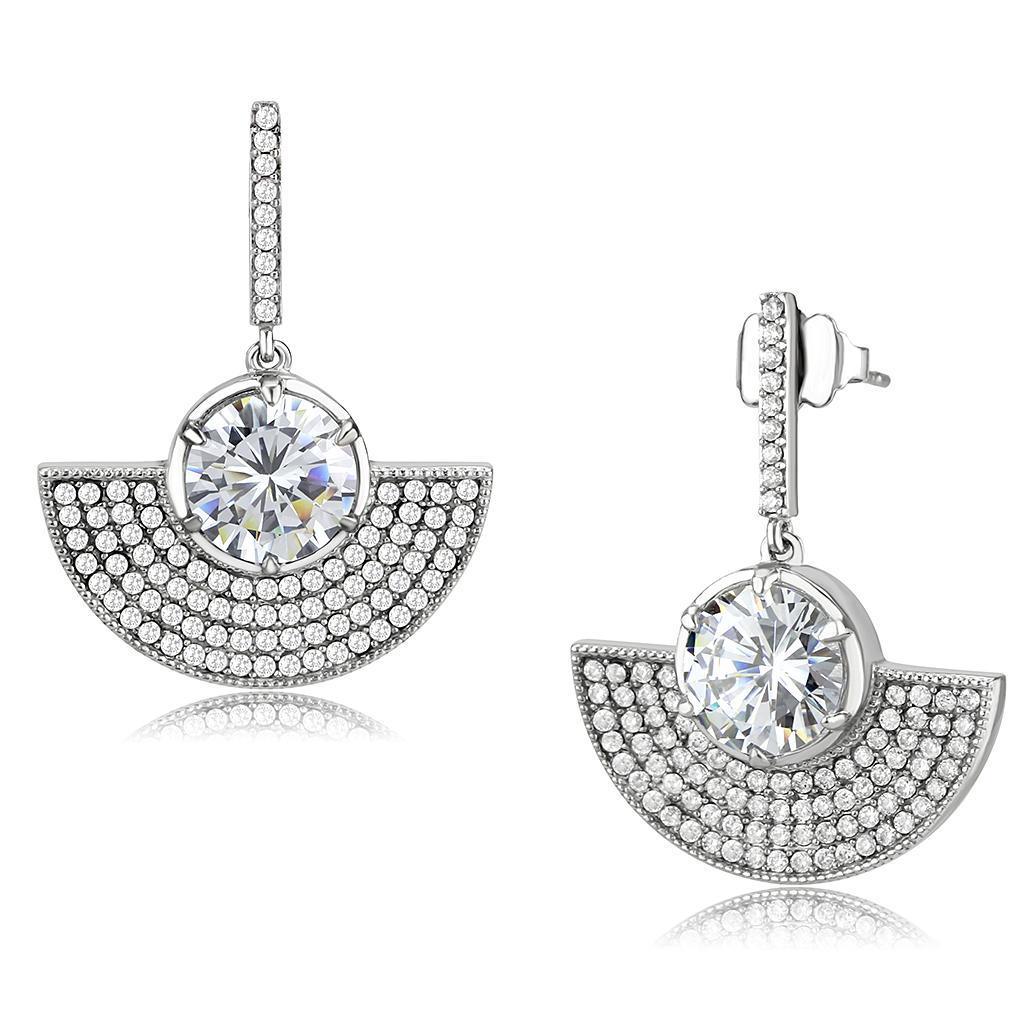 Womens Earrings No Plating Stainless Steel with AAA Grade CZ - Jewelry Store by Erik Rayo