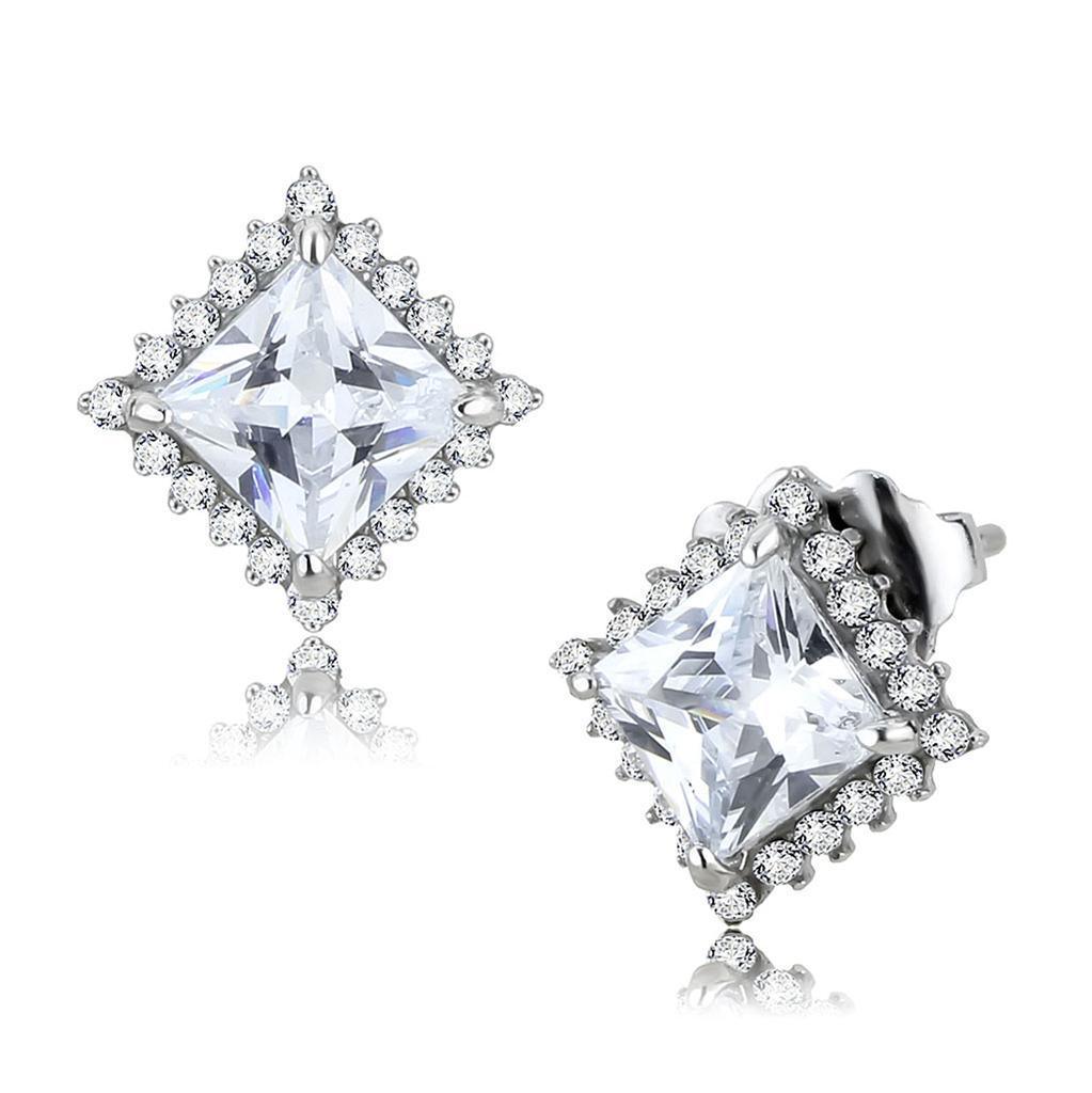 Womens Earrings No Plating Stainless Steel with AAA Grade CZ - Jewelry Store by Erik Rayo