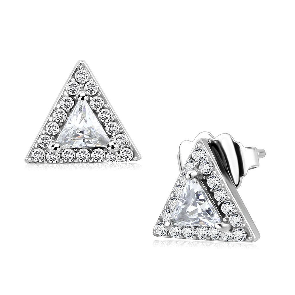 Womens Earrings No Plating Stainless Steel with AAA Grade CZ - Jewelry Store by Erik Rayo